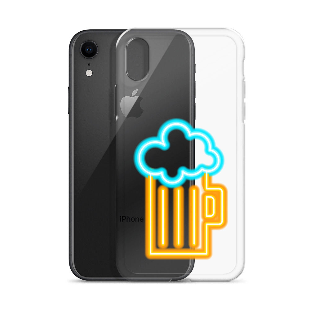 Clear Case for iPhone® Neon Beer