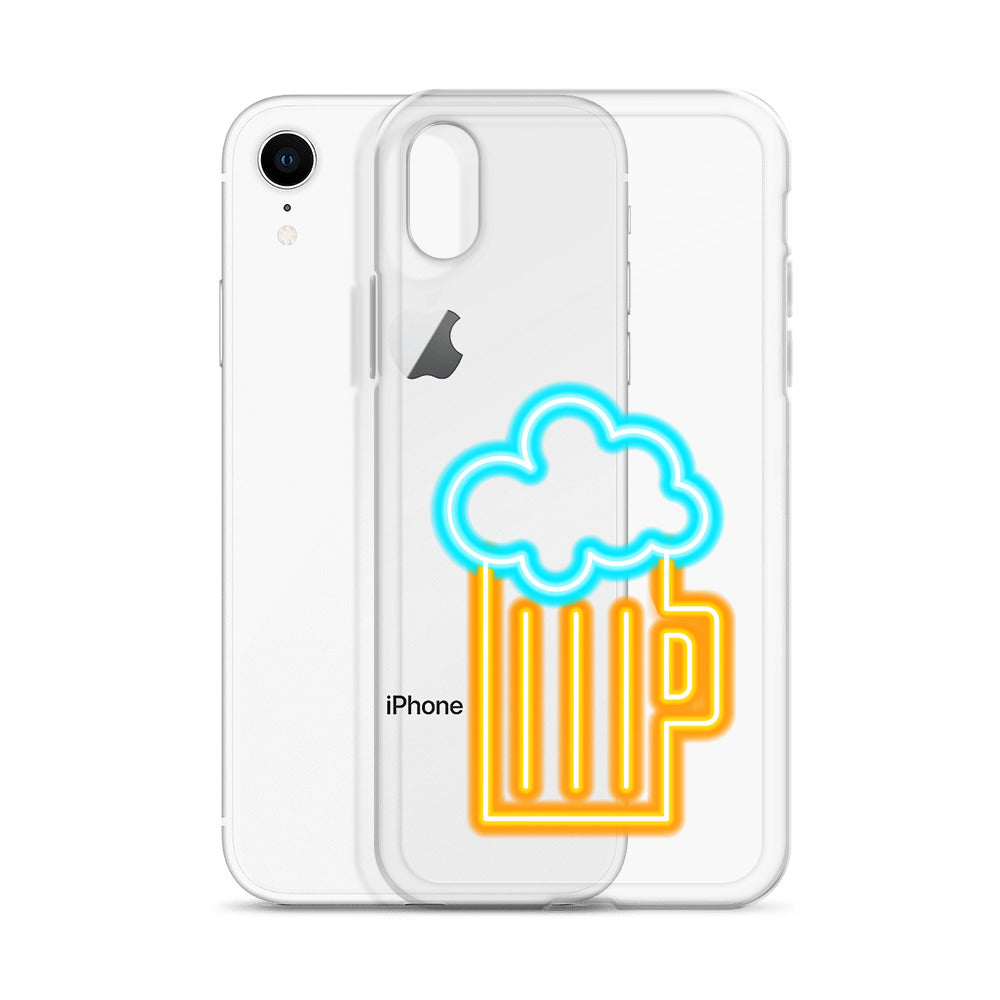 Clear Case for iPhone® Neon Beer