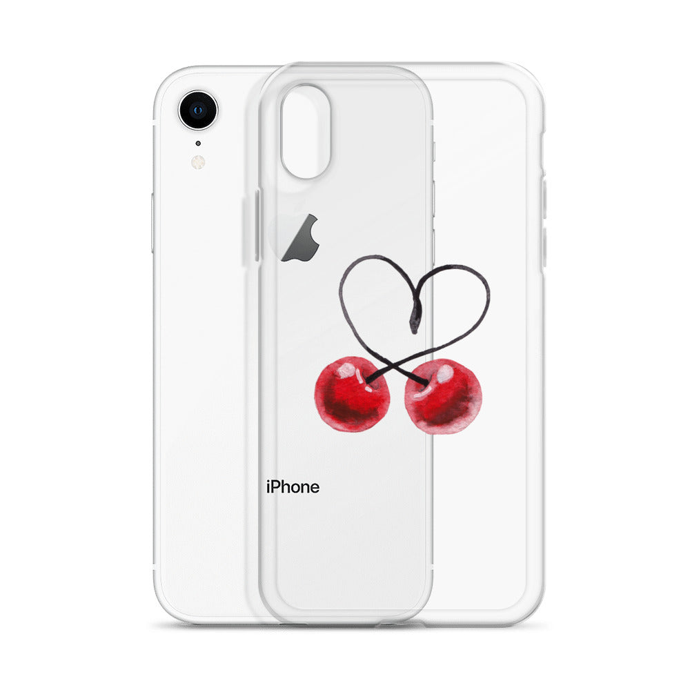 Clear Case for iPhone® Cherry Love