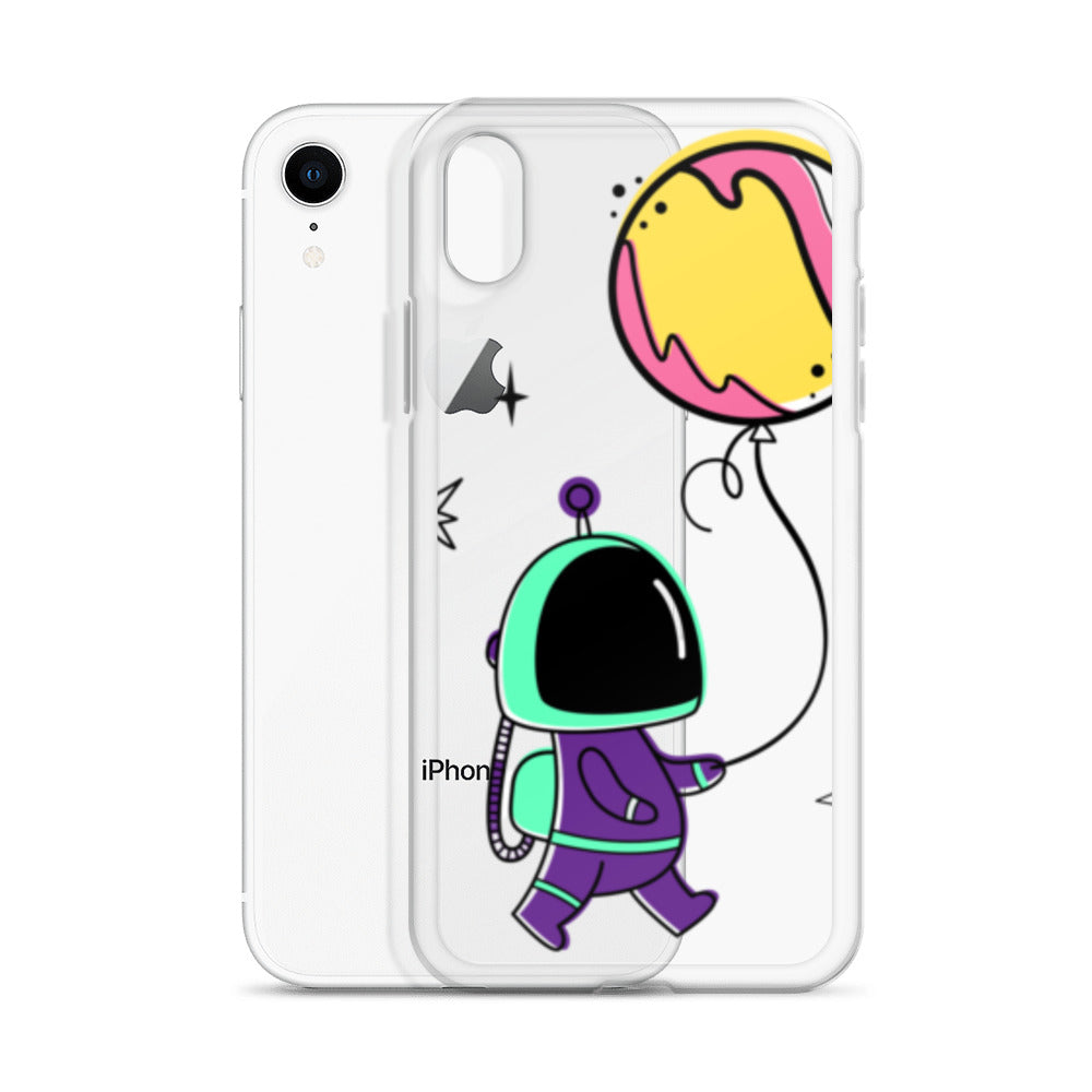 Clear Case for iPhone® Astronaut