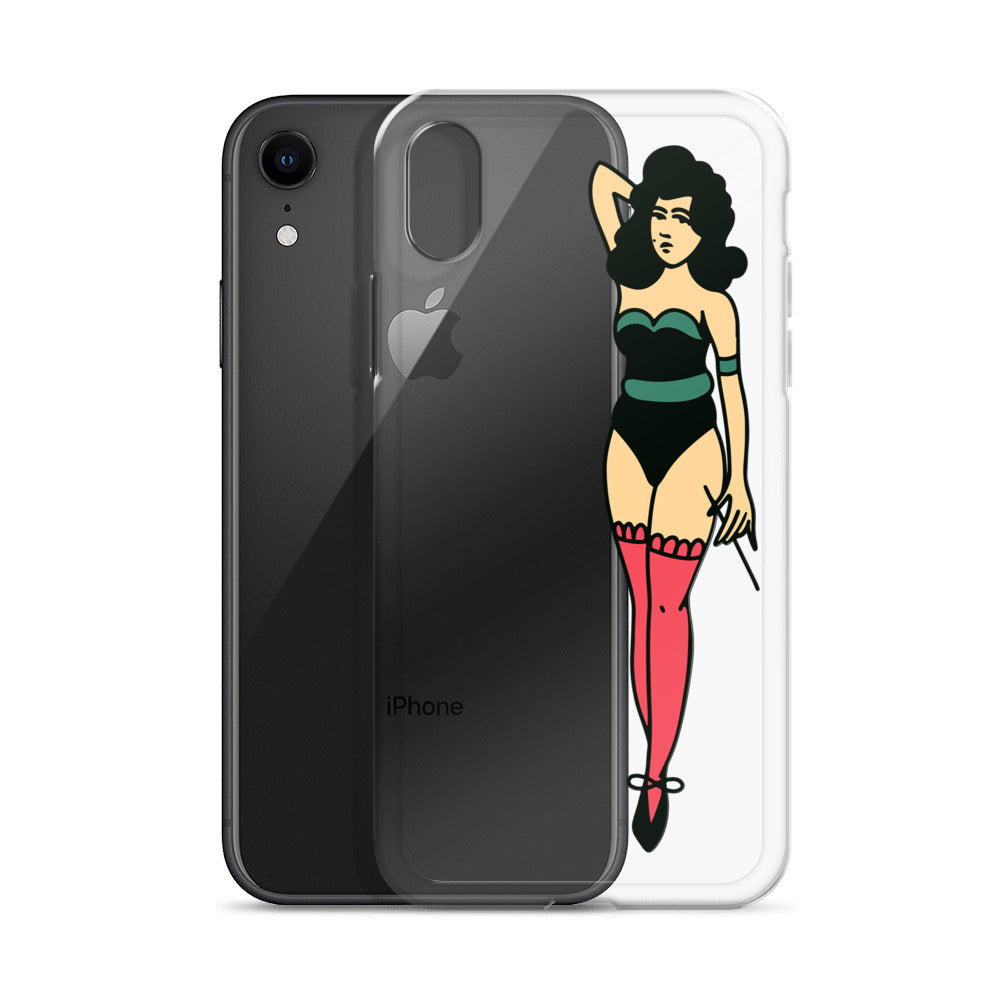 Clear Case for iPhone® Tattoo Lady