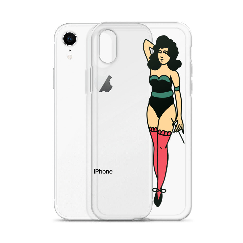 Clear Case for iPhone® Tattoo Lady