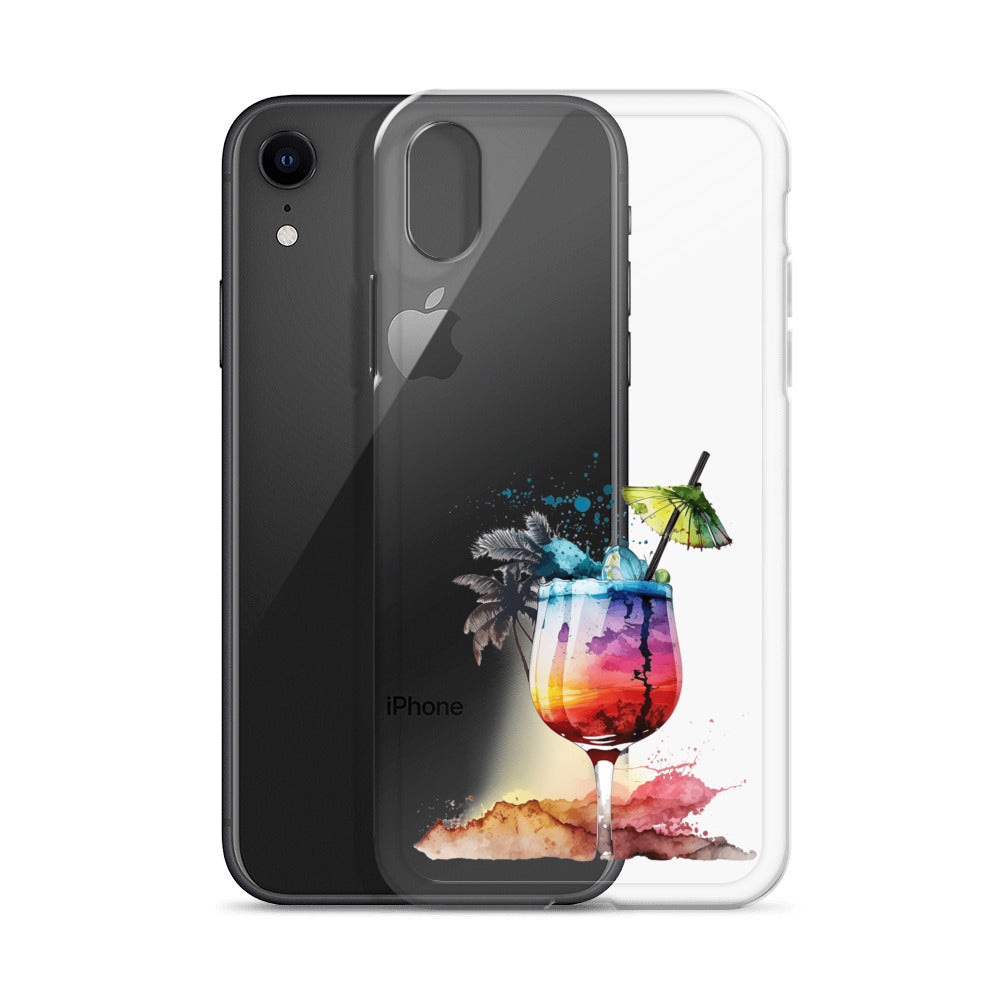 Clear Case for iPhone® Tropical Drink