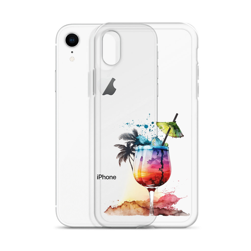 Clear Case for iPhone® Tropical Drink