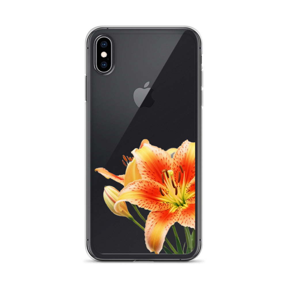 Clear Case for iPhone® Orange Lily