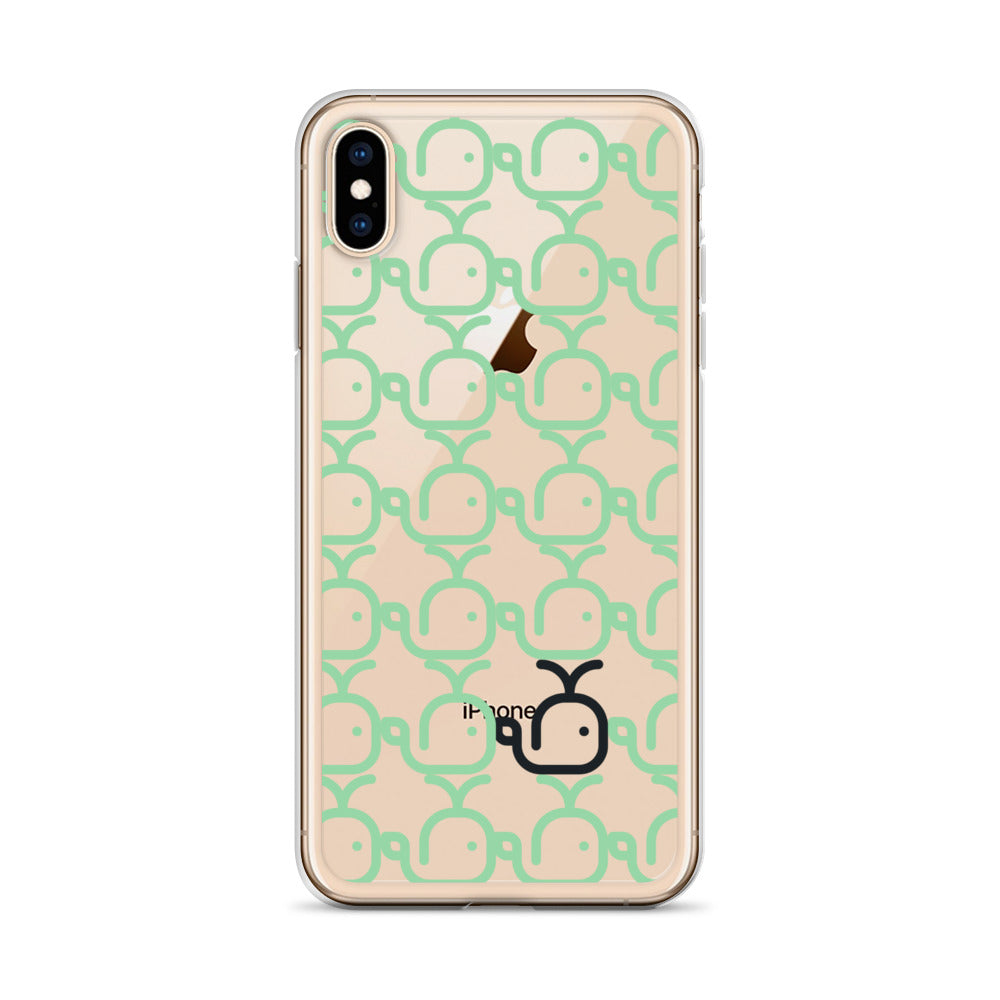 Clear Case for iPhone® Whales Green