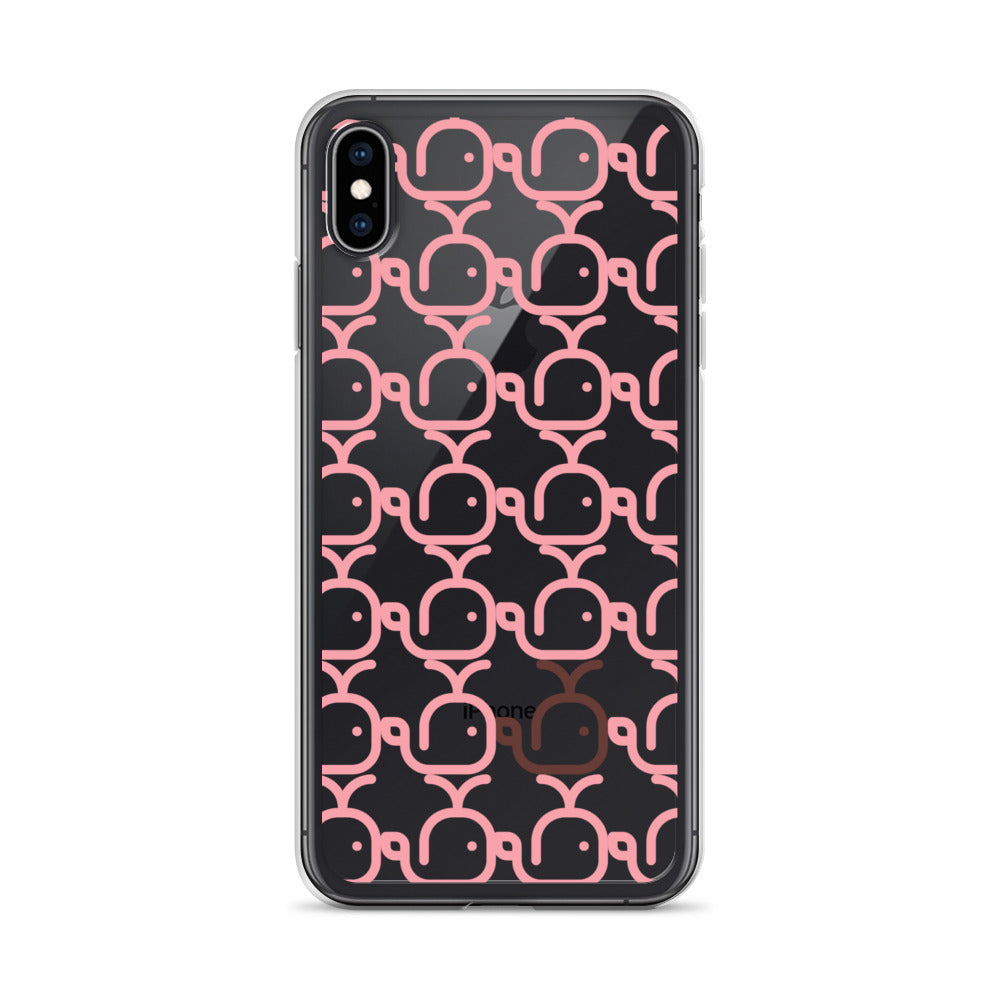 Clear Case for iPhone® Whales Pink