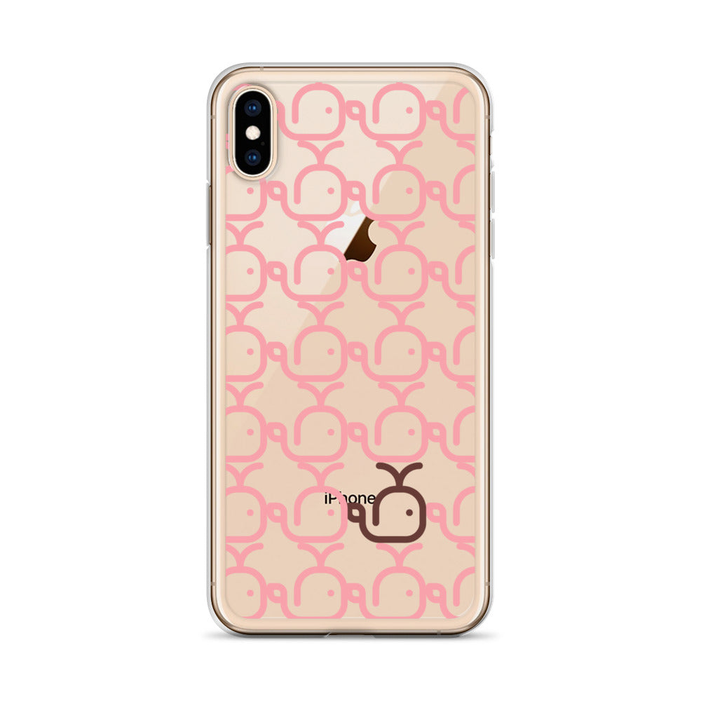 Clear Case for iPhone® Whales Pink