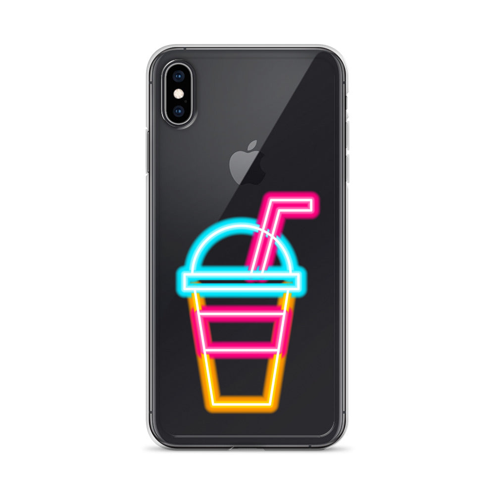 Clear Case for iPhone® Neon Drink