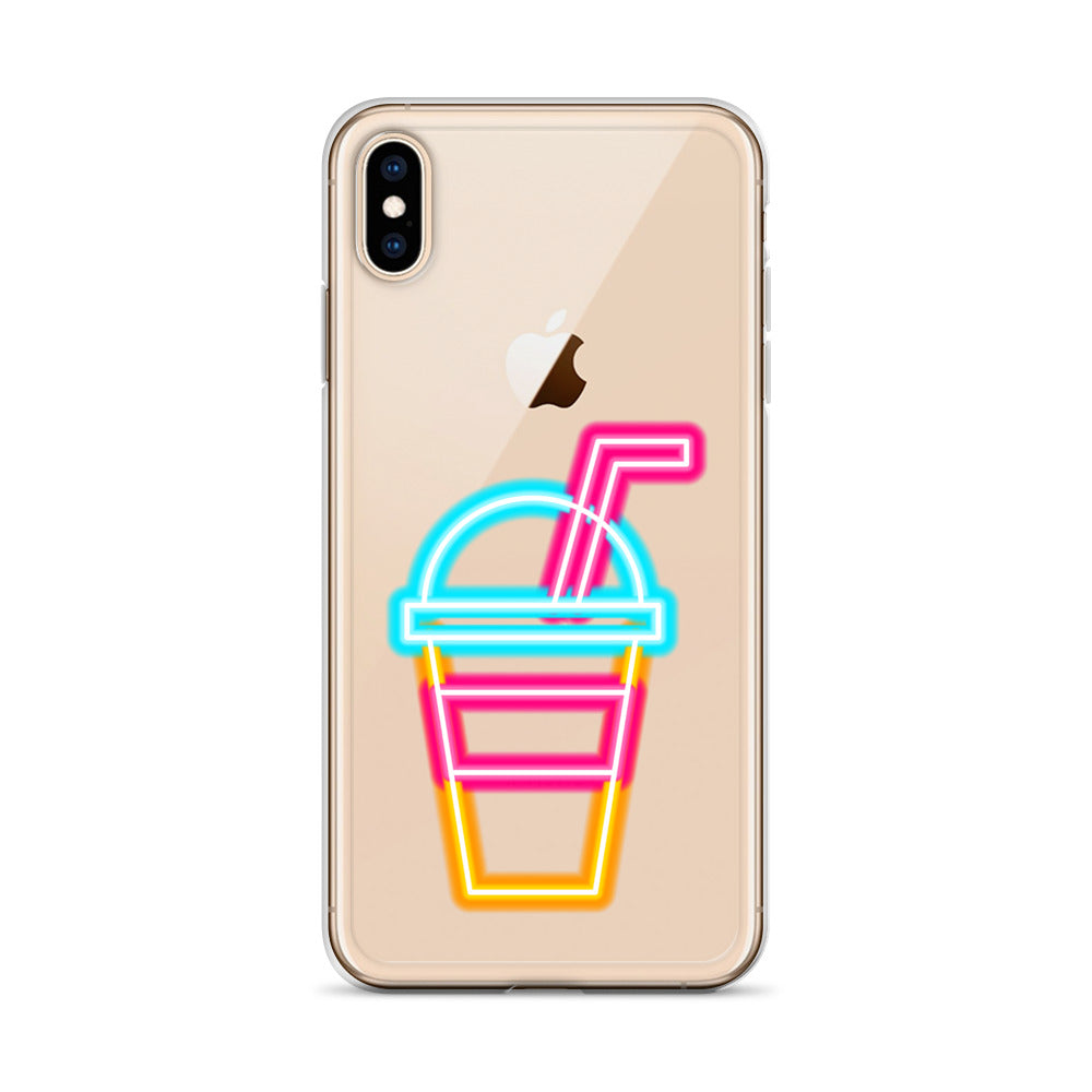 Clear Case for iPhone® Neon Drink