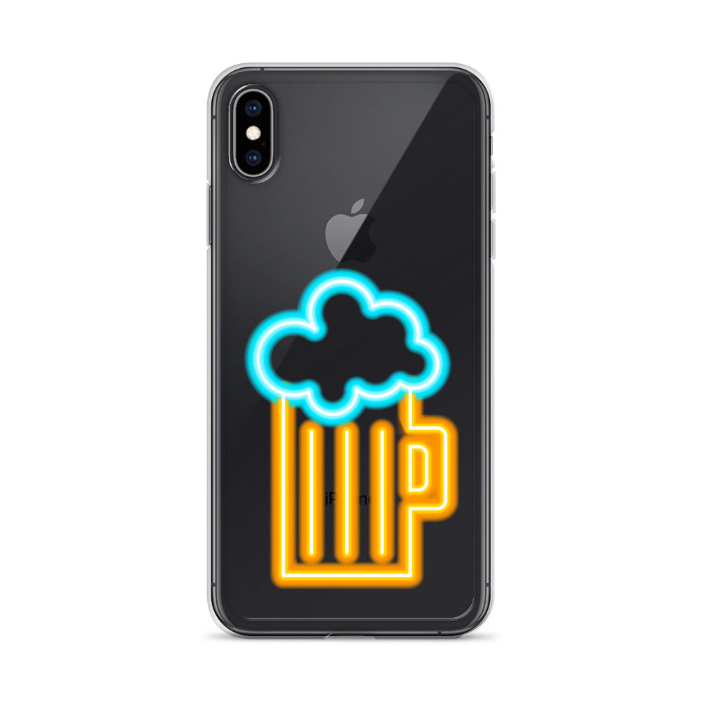 Clear Case for iPhone® Neon Beer