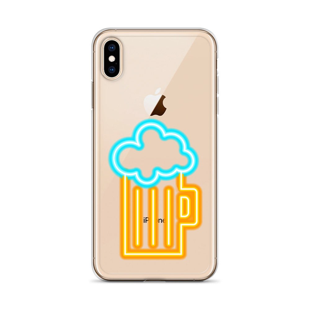 Clear Case for iPhone® Neon Beer