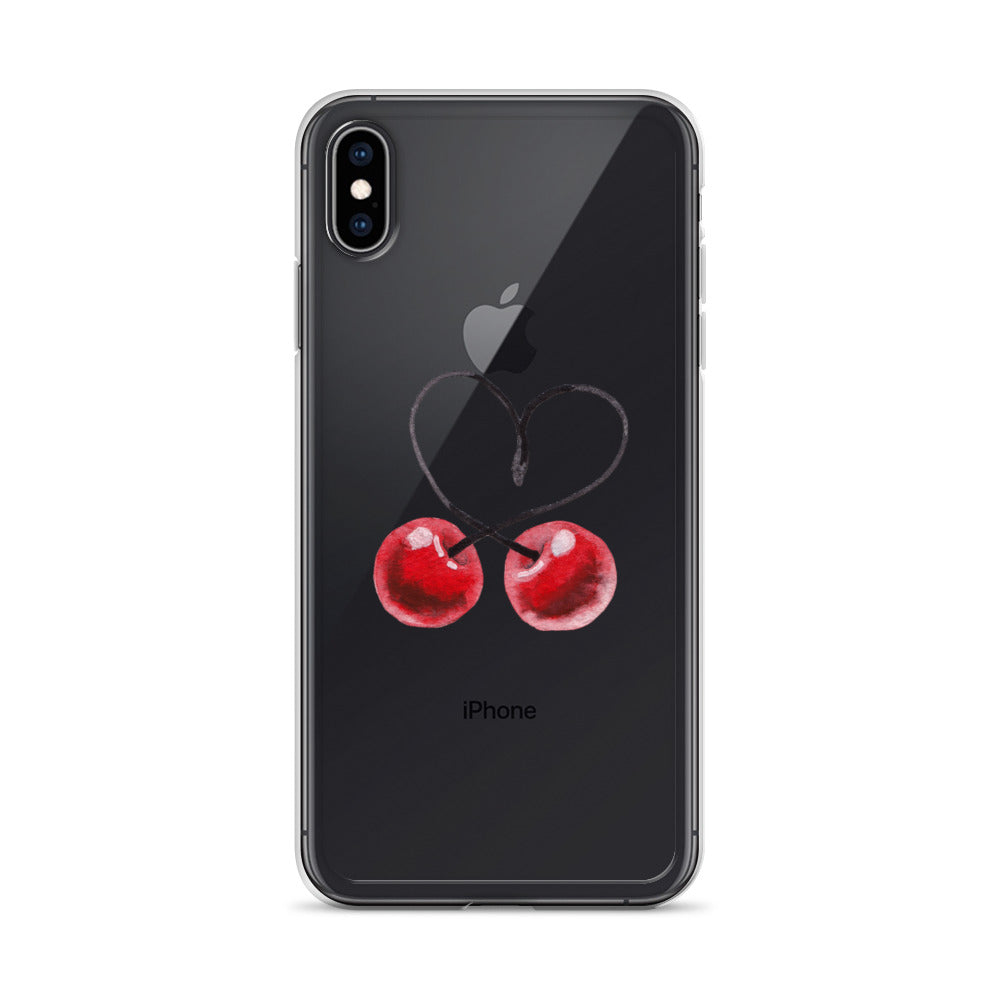 Clear Case for iPhone® Cherry Love