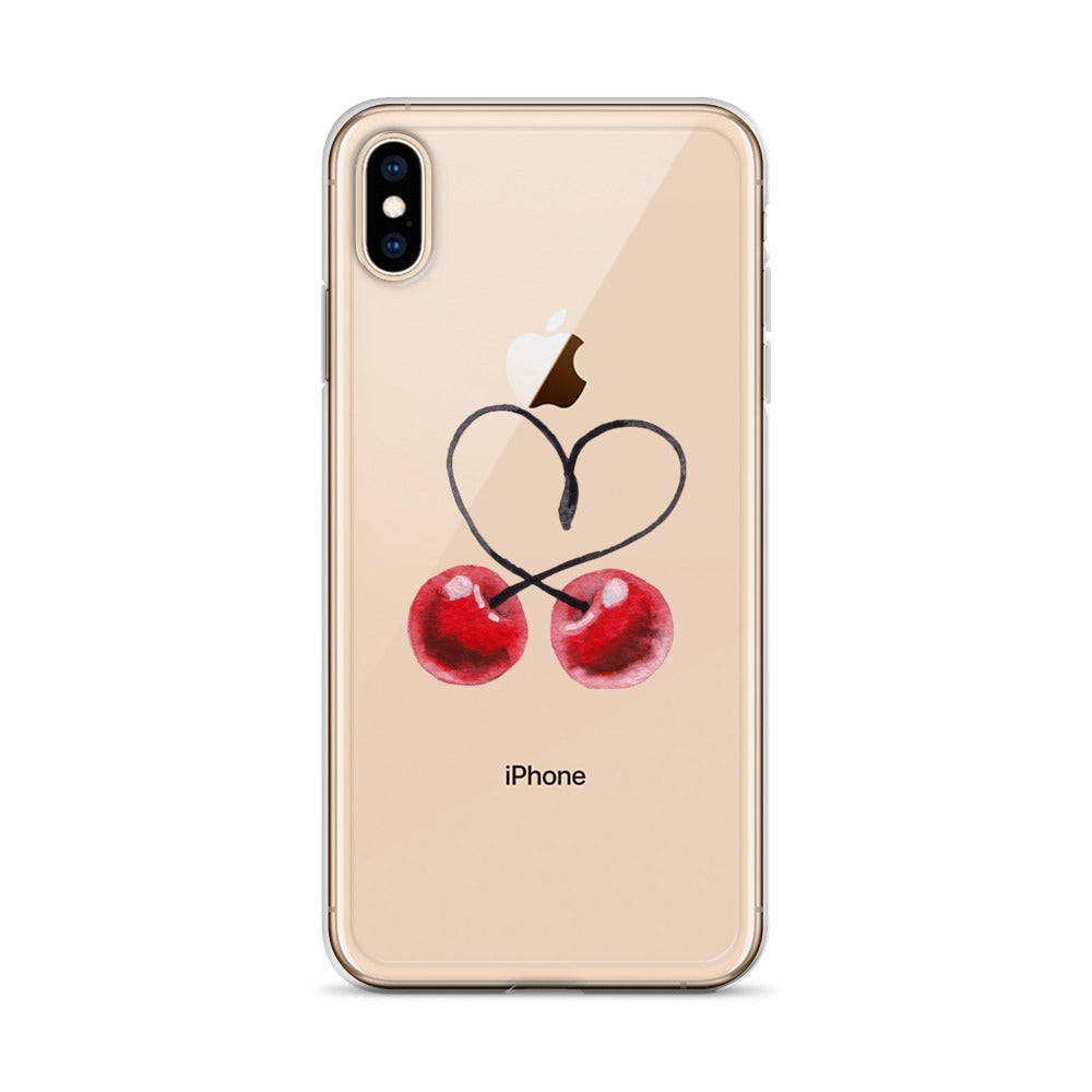 Clear Case for iPhone® Cherry Love