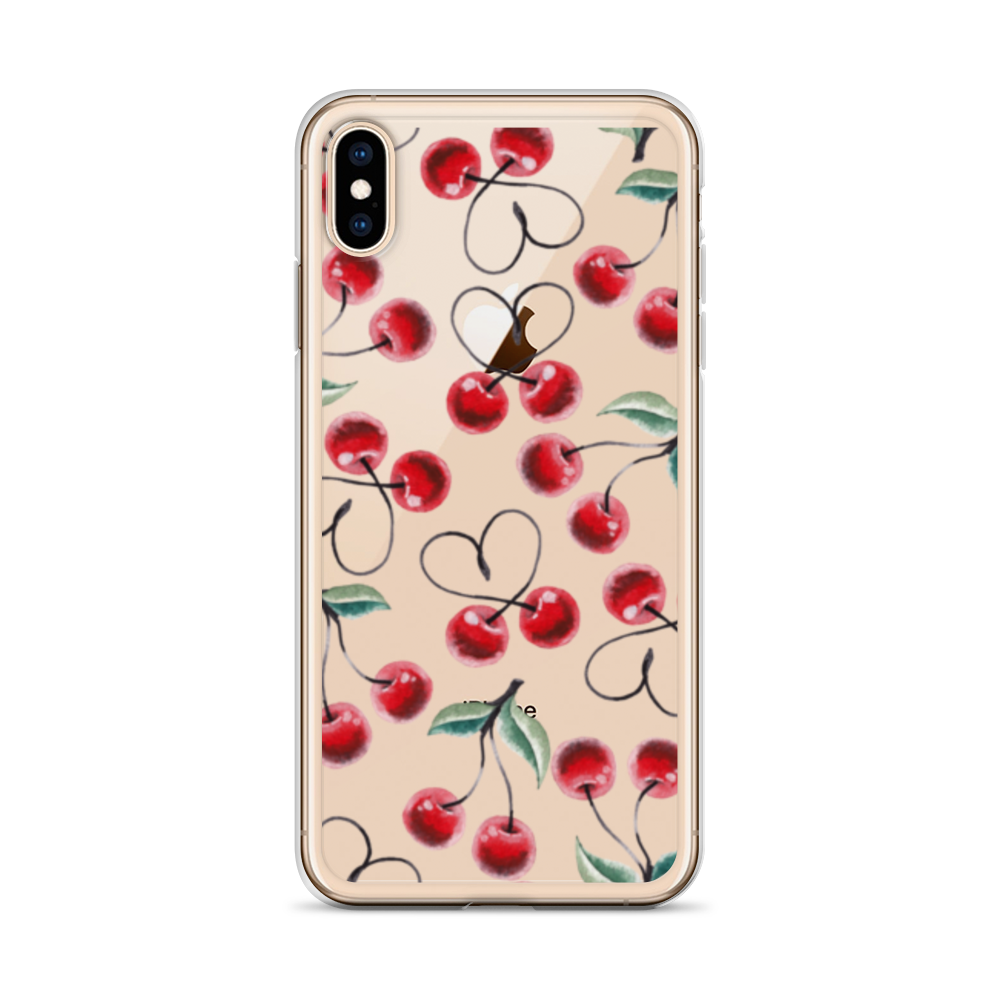 Clear Case for iPhone® Cherry Lots of Love