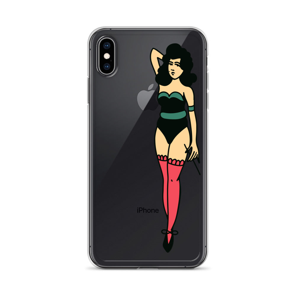 Clear Case for iPhone® Tattoo Lady