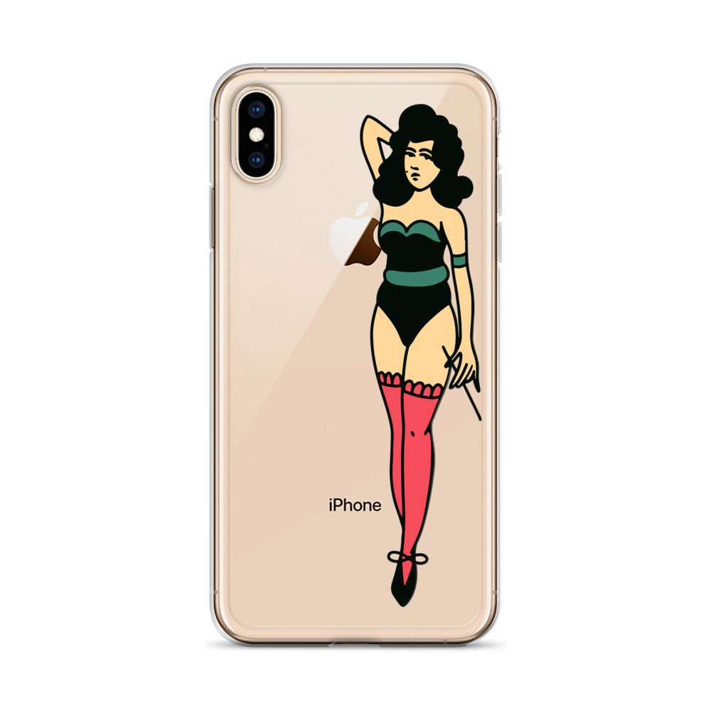 Clear Case for iPhone® Tattoo Lady