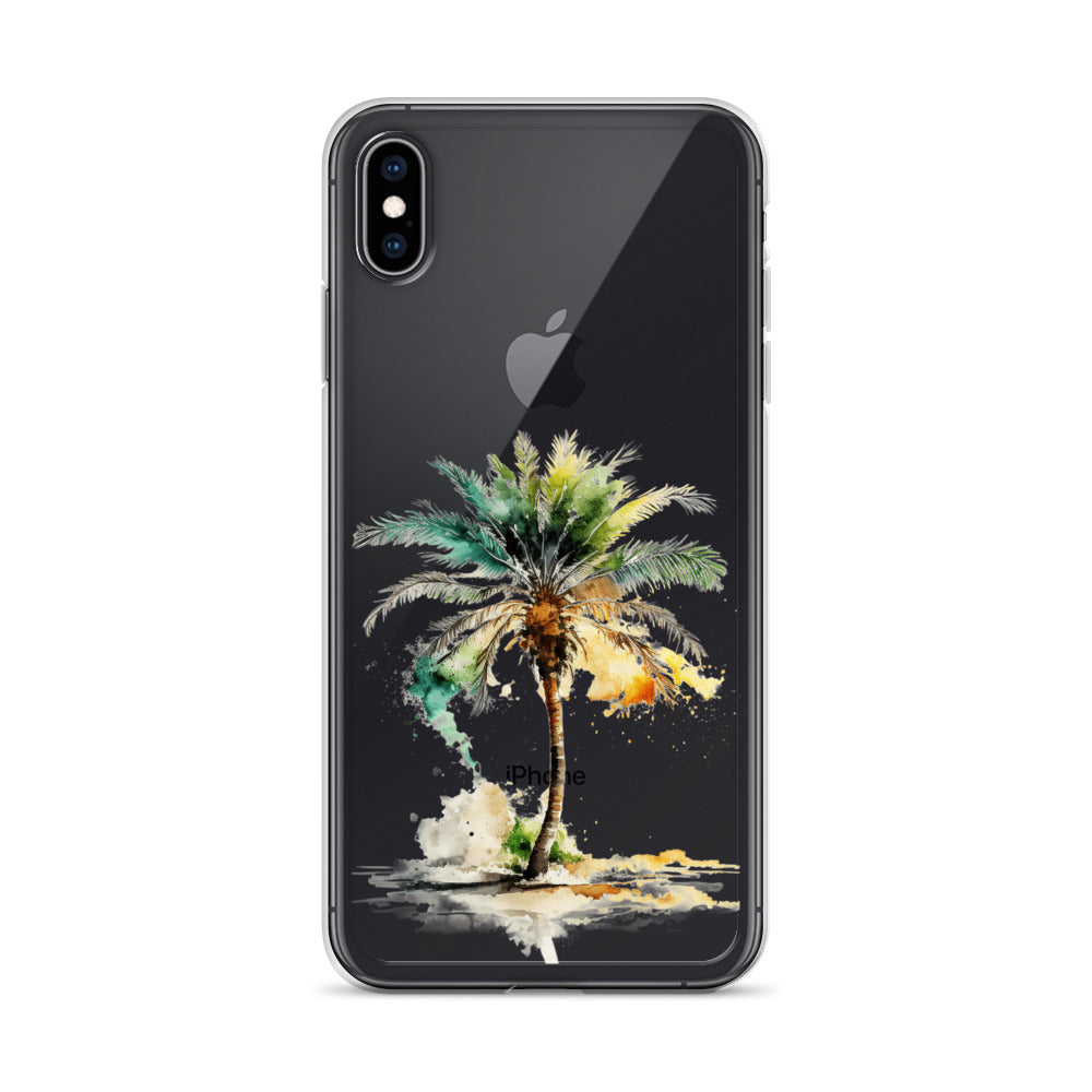 Clear Case for iPhone® Palm Tree