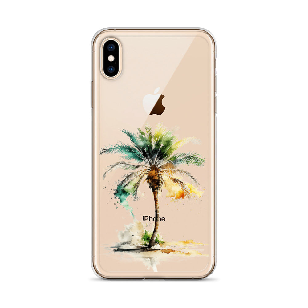 Clear Case for iPhone® Palm Tree