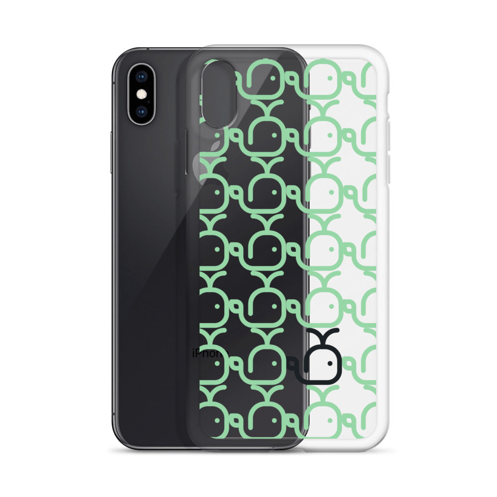 Clear Case for iPhone® Whales Green