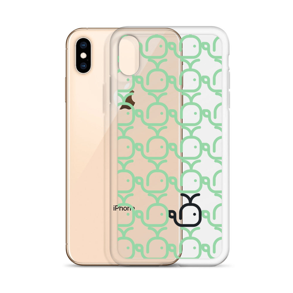 Clear Case for iPhone® Whales Green