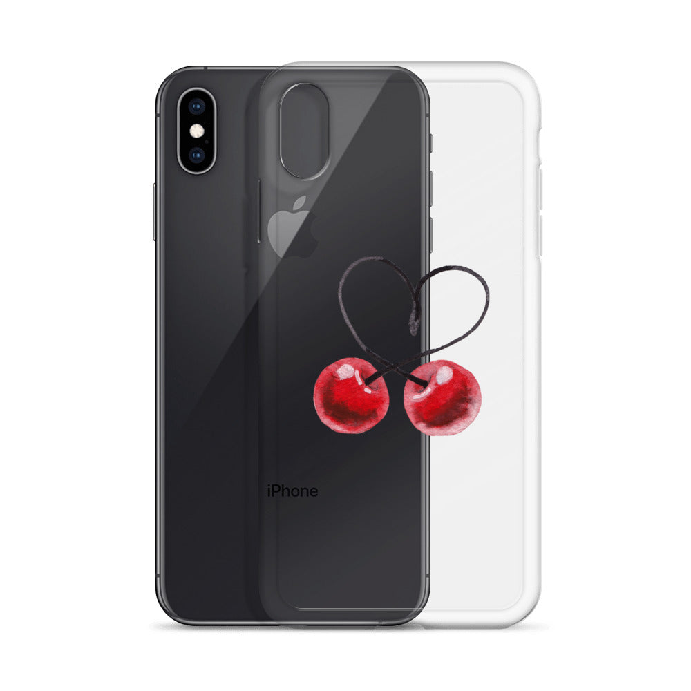 Clear Case for iPhone® Cherry Love