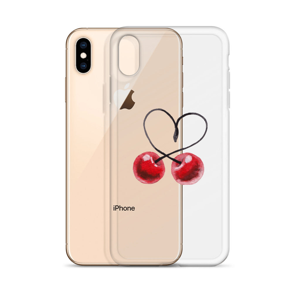 Clear Case for iPhone® Cherry Love