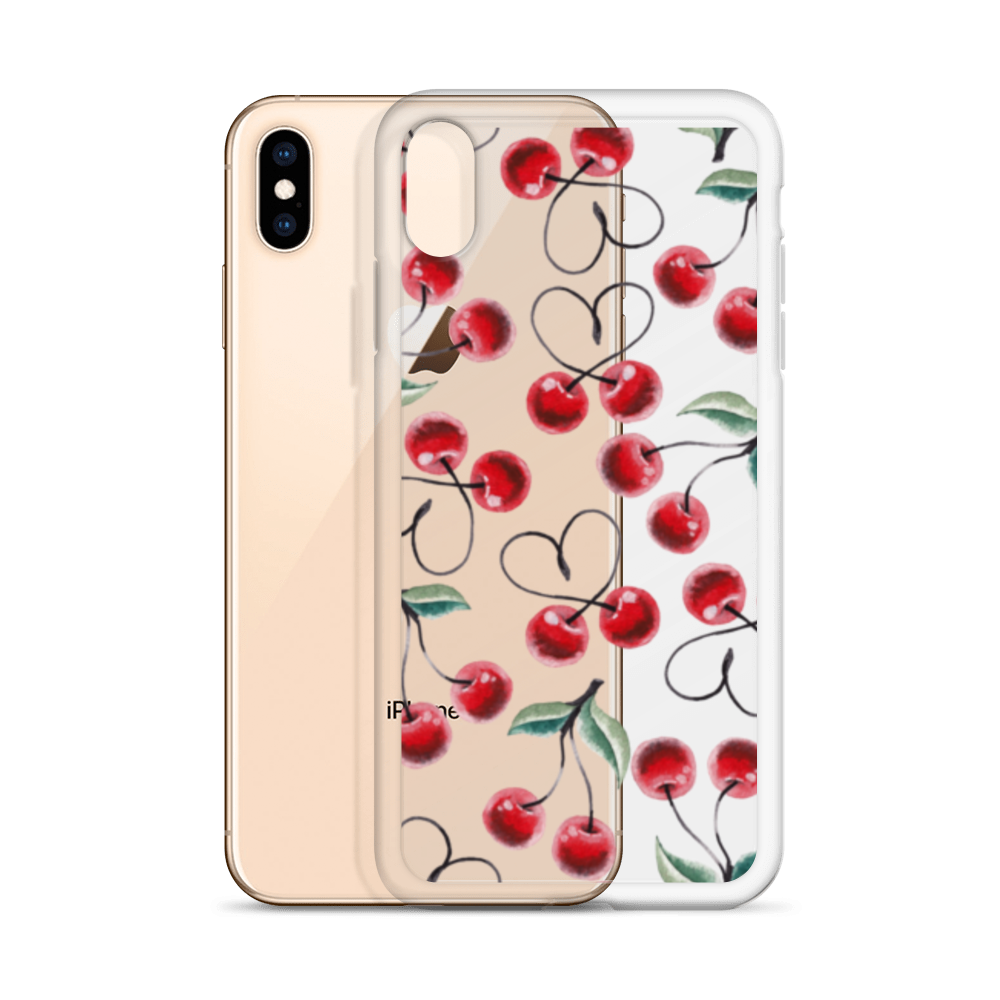 Clear Case for iPhone® Cherry Lots of Love