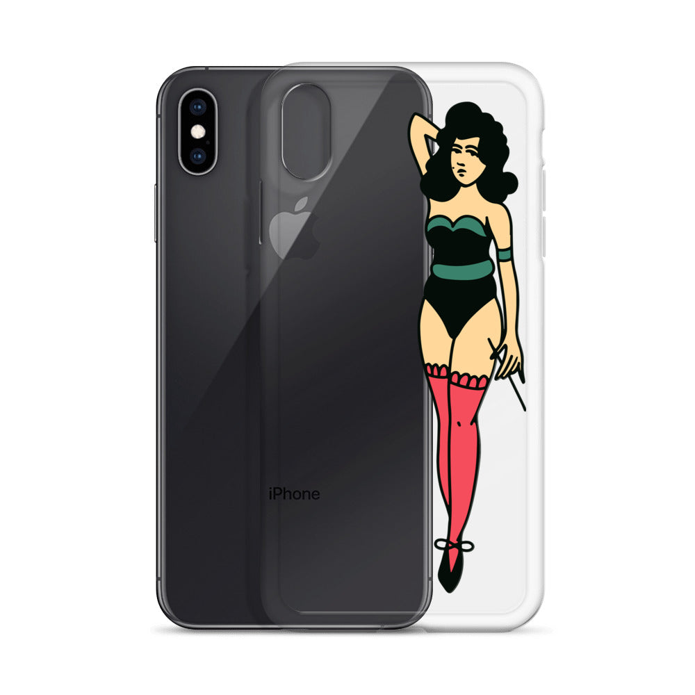 Clear Case for iPhone® Tattoo Lady