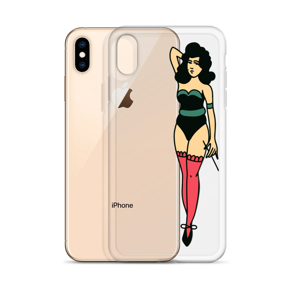 Clear Case for iPhone® Tattoo Lady