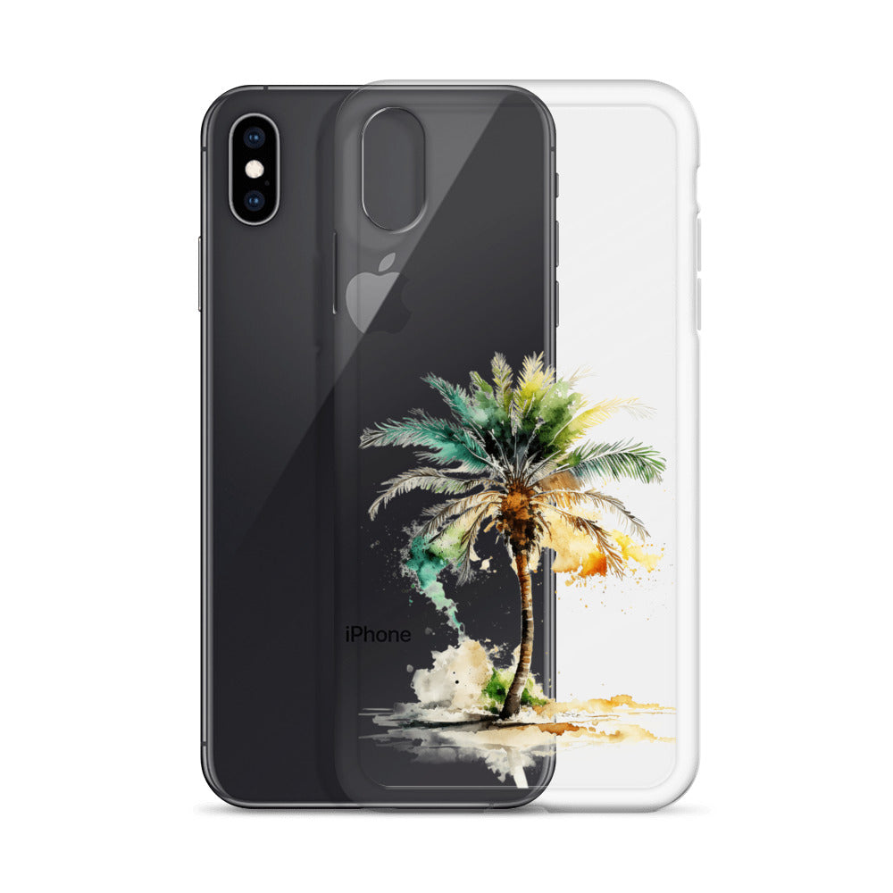 Clear Case for iPhone® Palm Tree