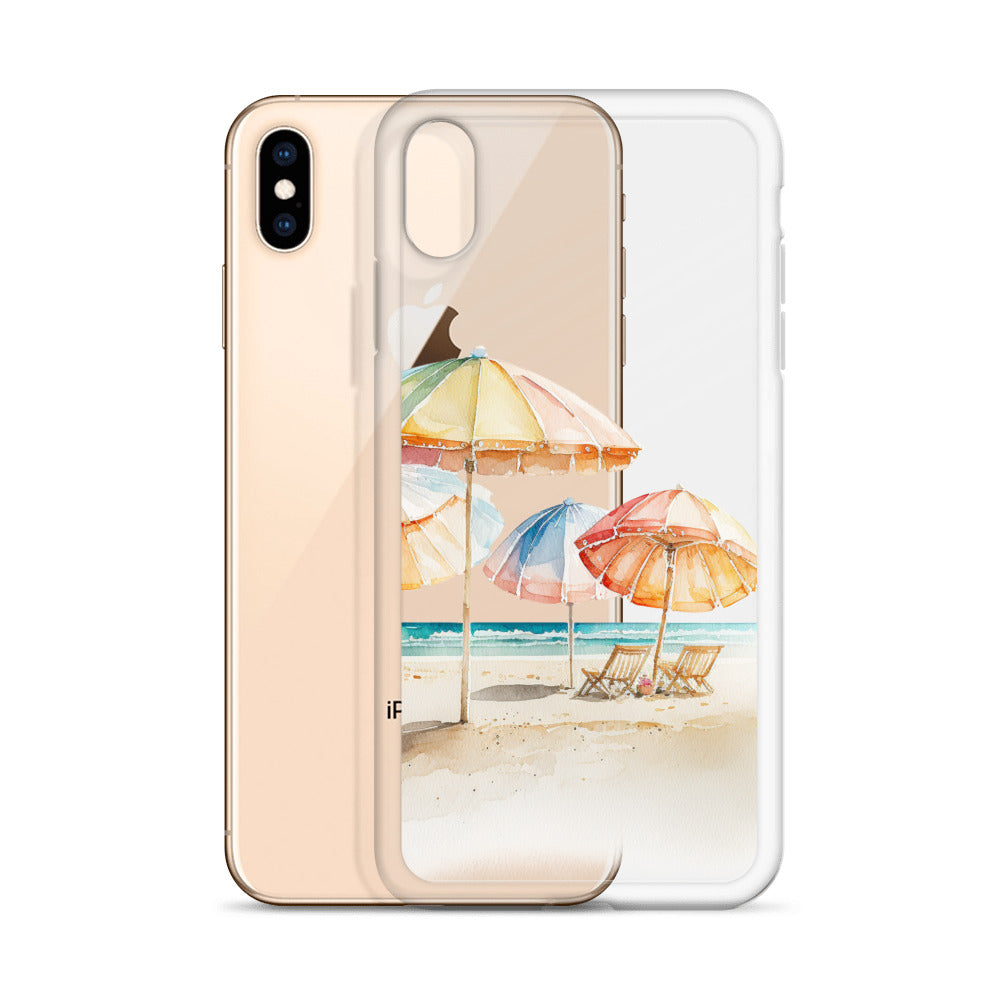 Clear Case for iPhone® Beach Umbrellas