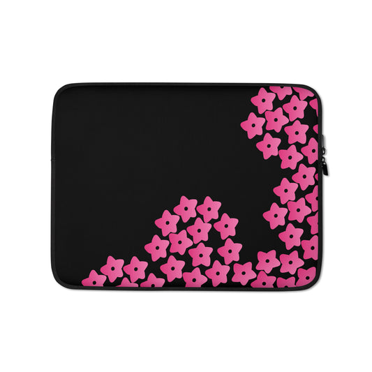 Laptop Sleeve Signature Hydrangea Black