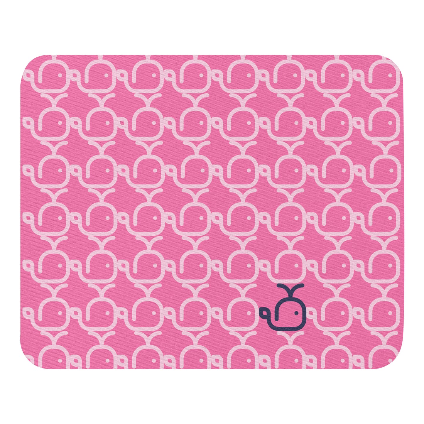 Mouse pad Whales Pink/Pink