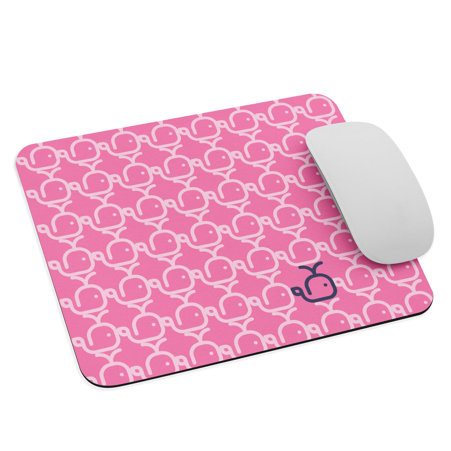 Mouse pad Whales Pink/Pink