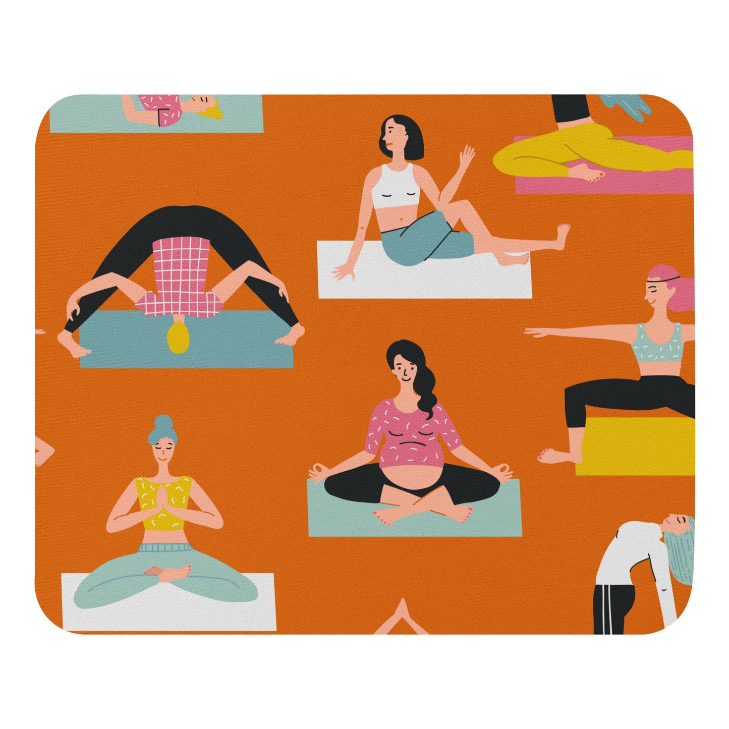 Mouse pad Yoga Orange