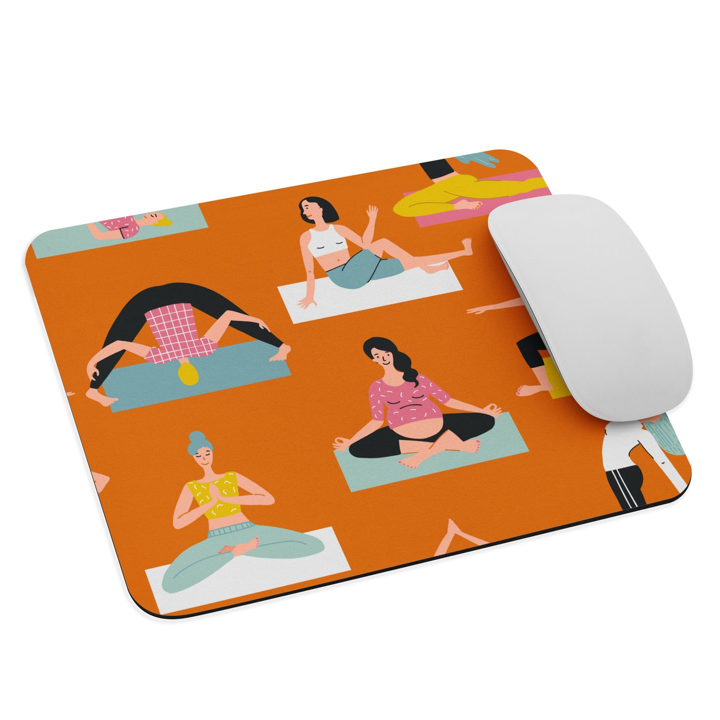 Mouse pad Yoga Orange