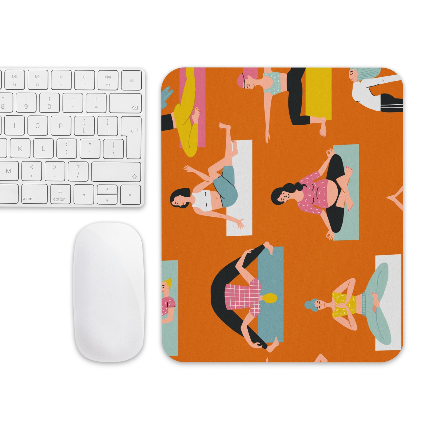 Mouse pad Yoga Orange