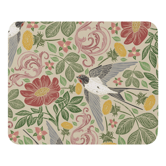 Mouse pad Floral Birds