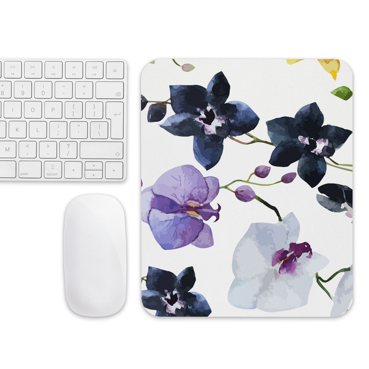 Mouse pad Purple Orchids