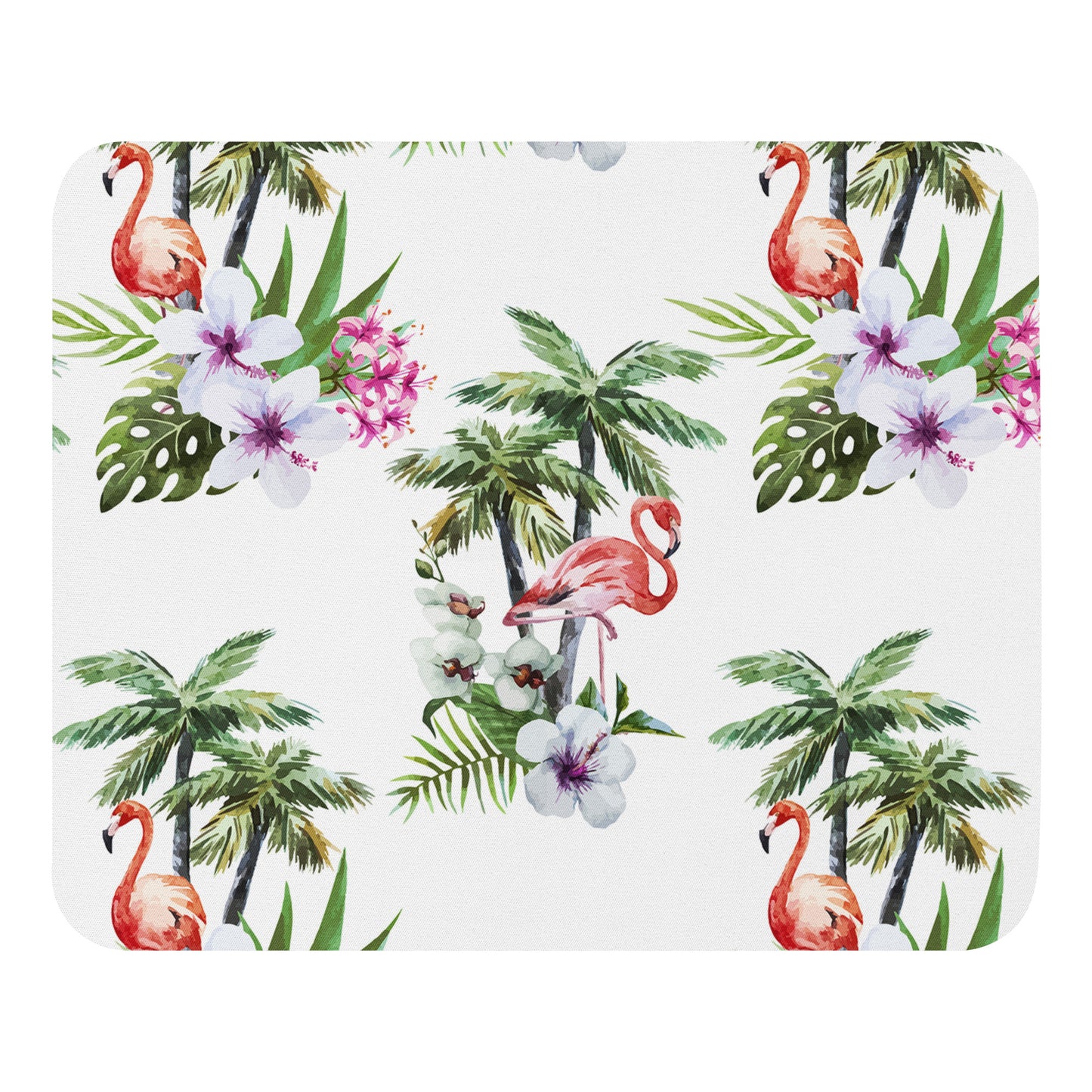 Mouse pad Tropical Flamingos