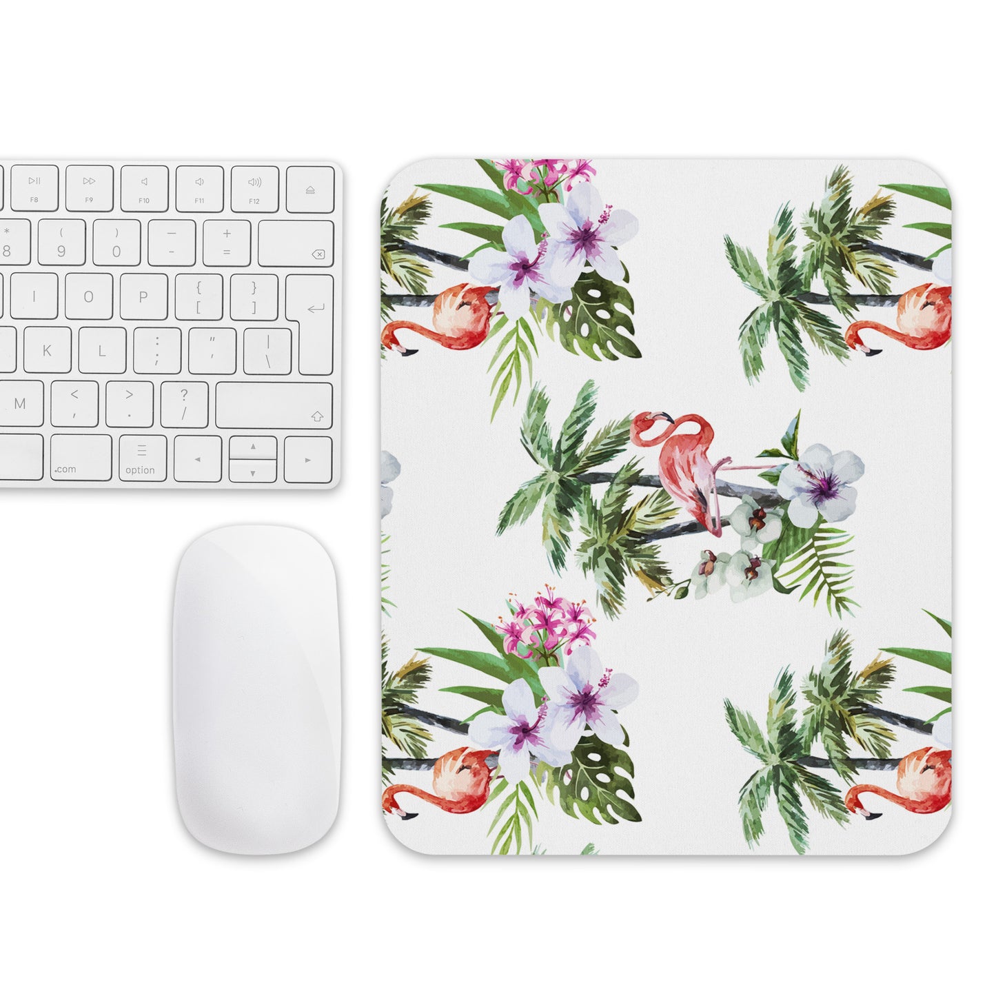 Mouse pad Tropical Flamingos