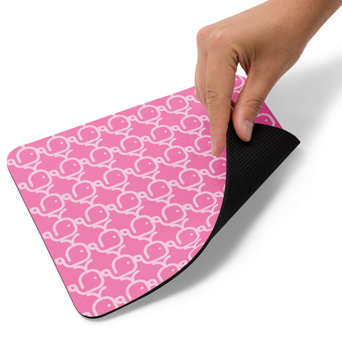 Mouse pad Whales Pink/Pink