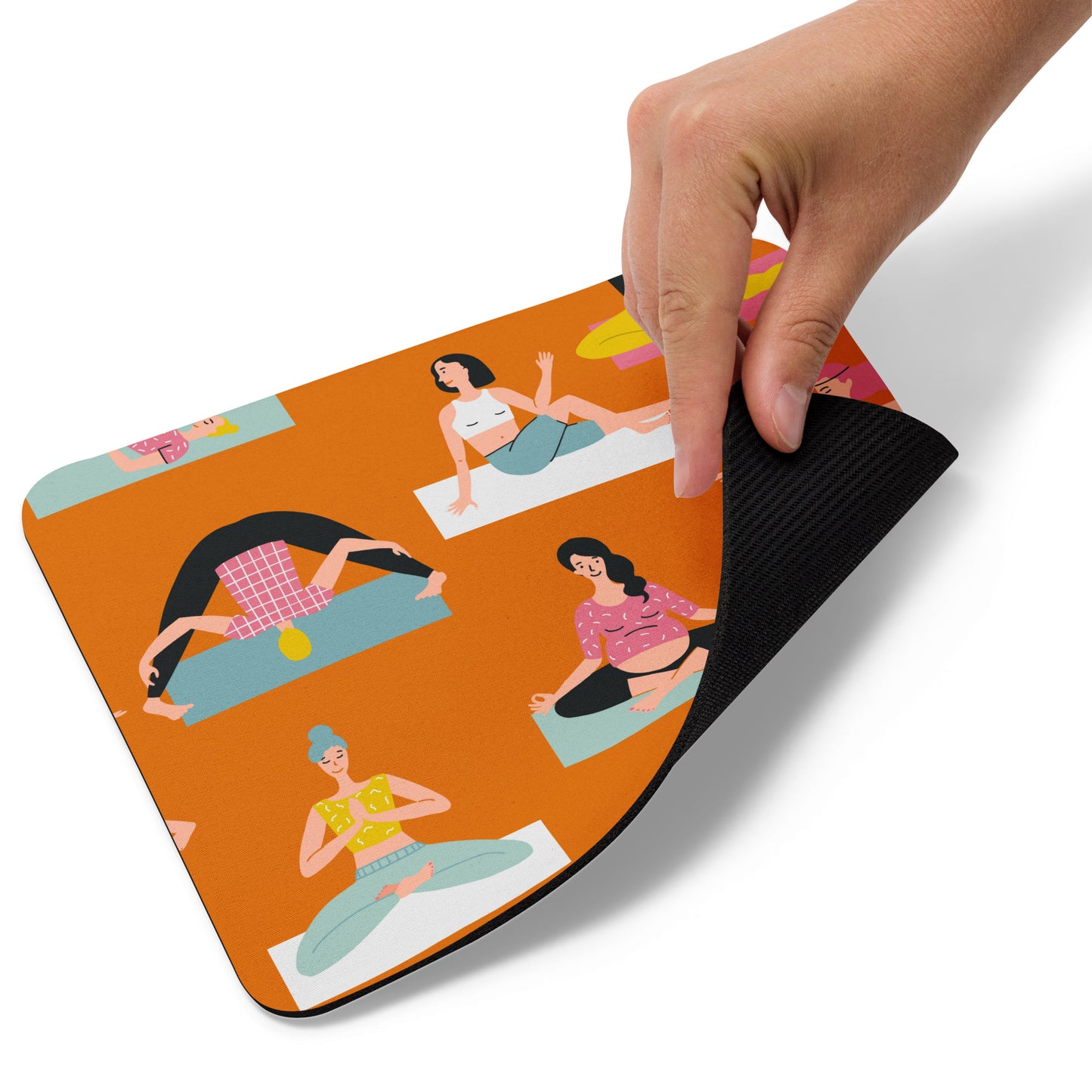 Mouse pad Yoga Orange