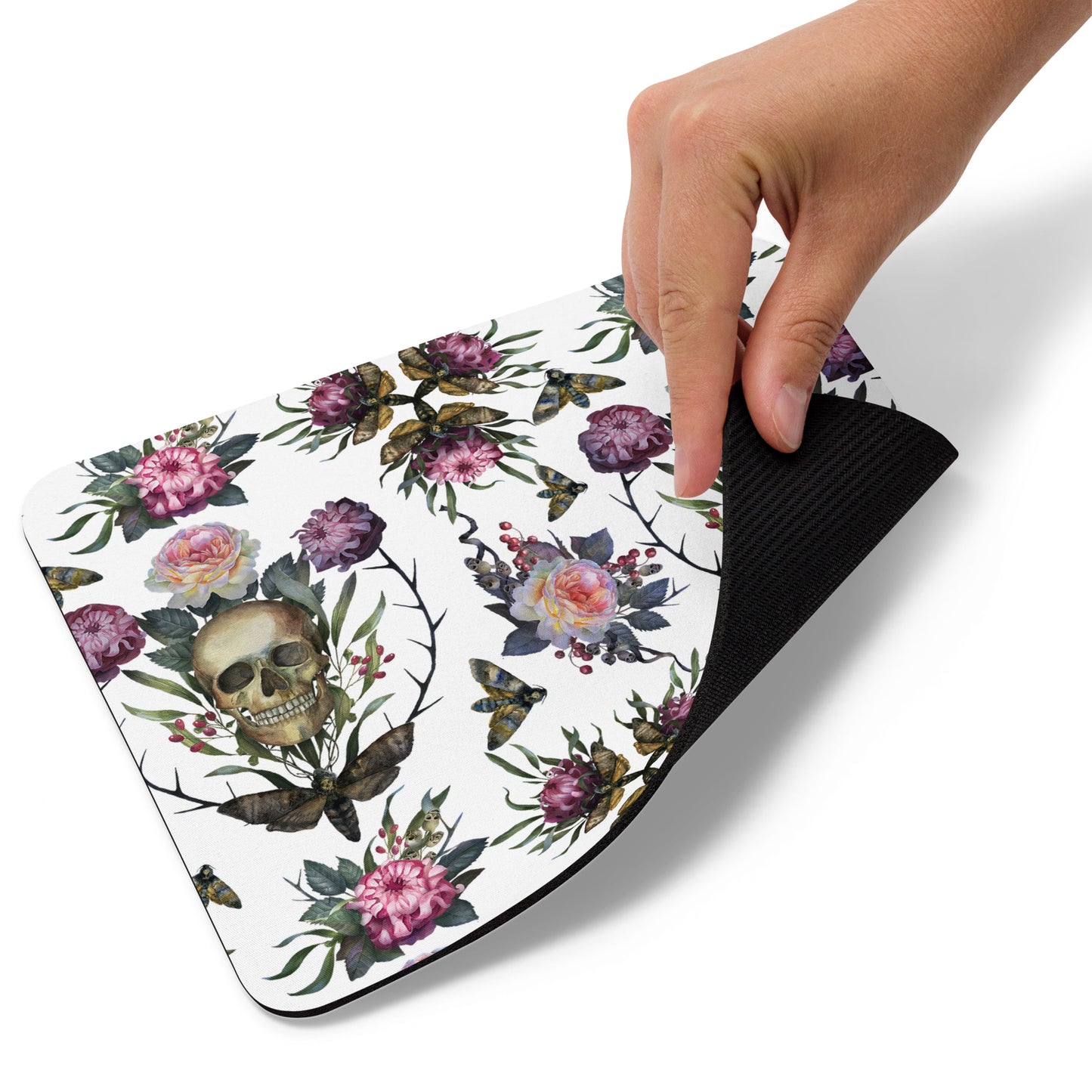 Mouse pad Flowers & Skulls