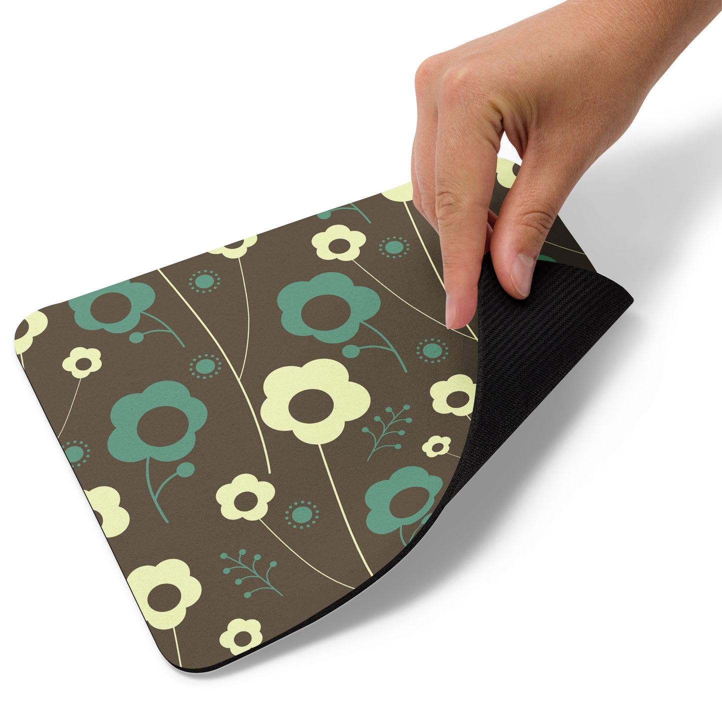 Mouse pad Retro Flowers