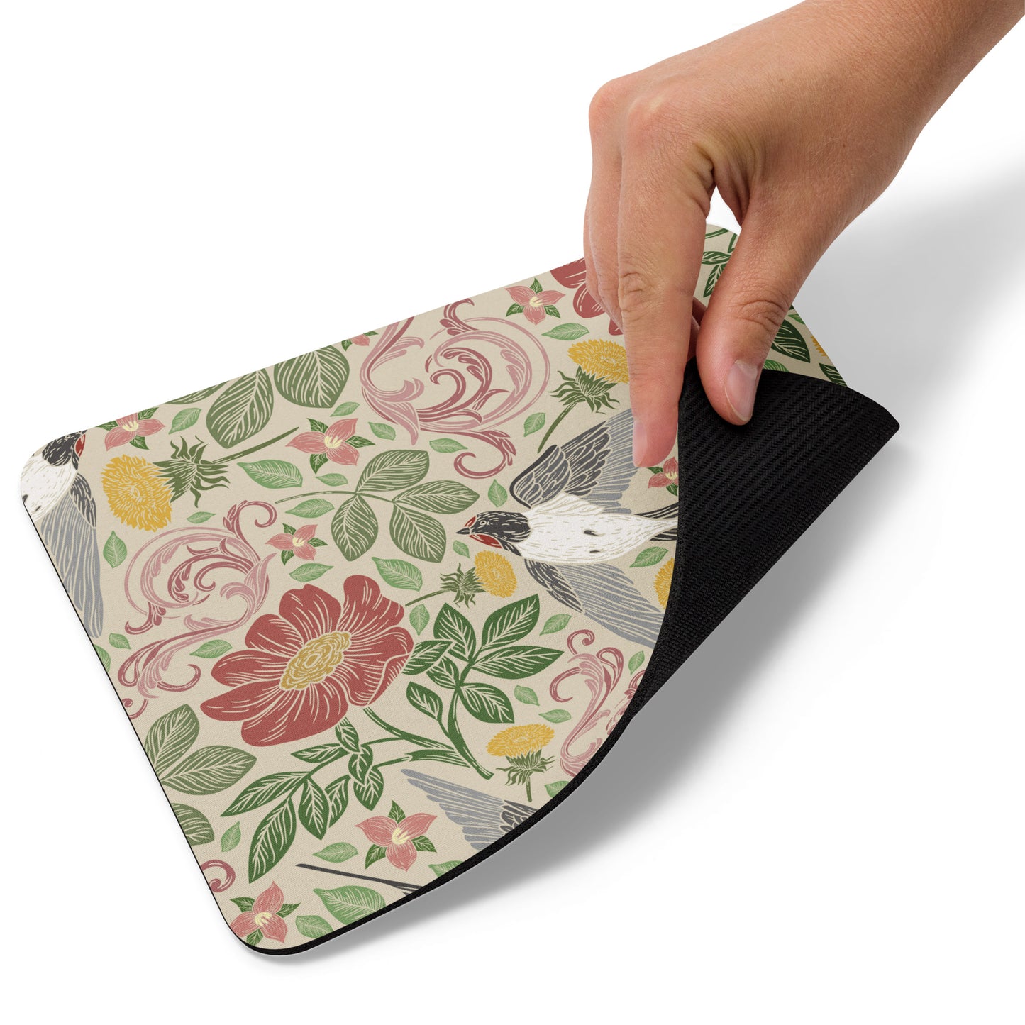 Mouse pad Floral Birds