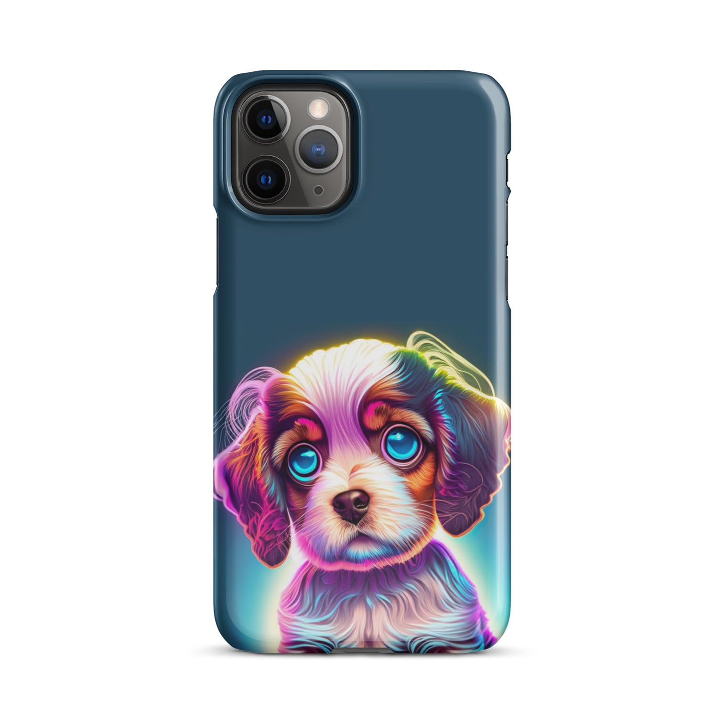 Snap case for iPhone® Cavelier King Charles Spaniel Neon