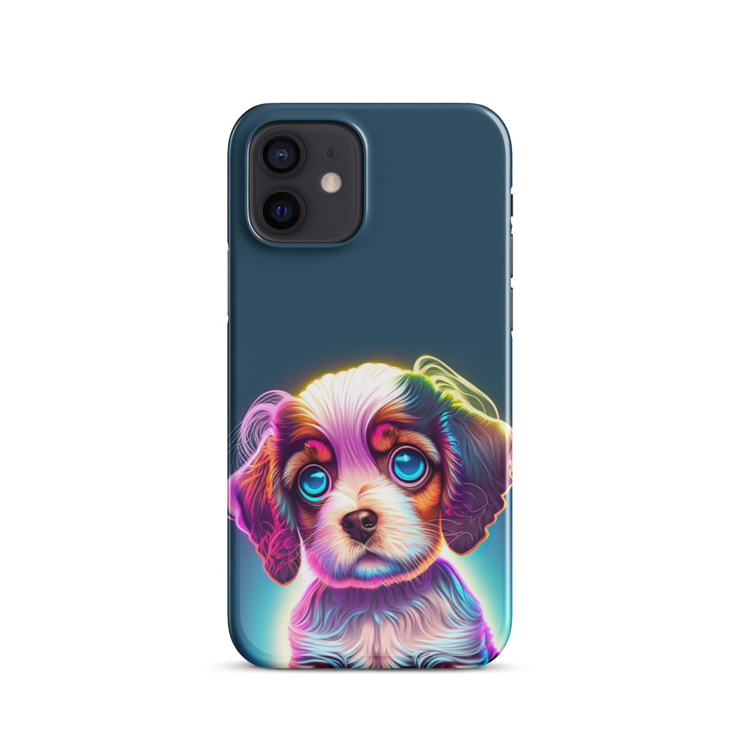 Snap case for iPhone® Cavelier King Charles Spaniel Neon