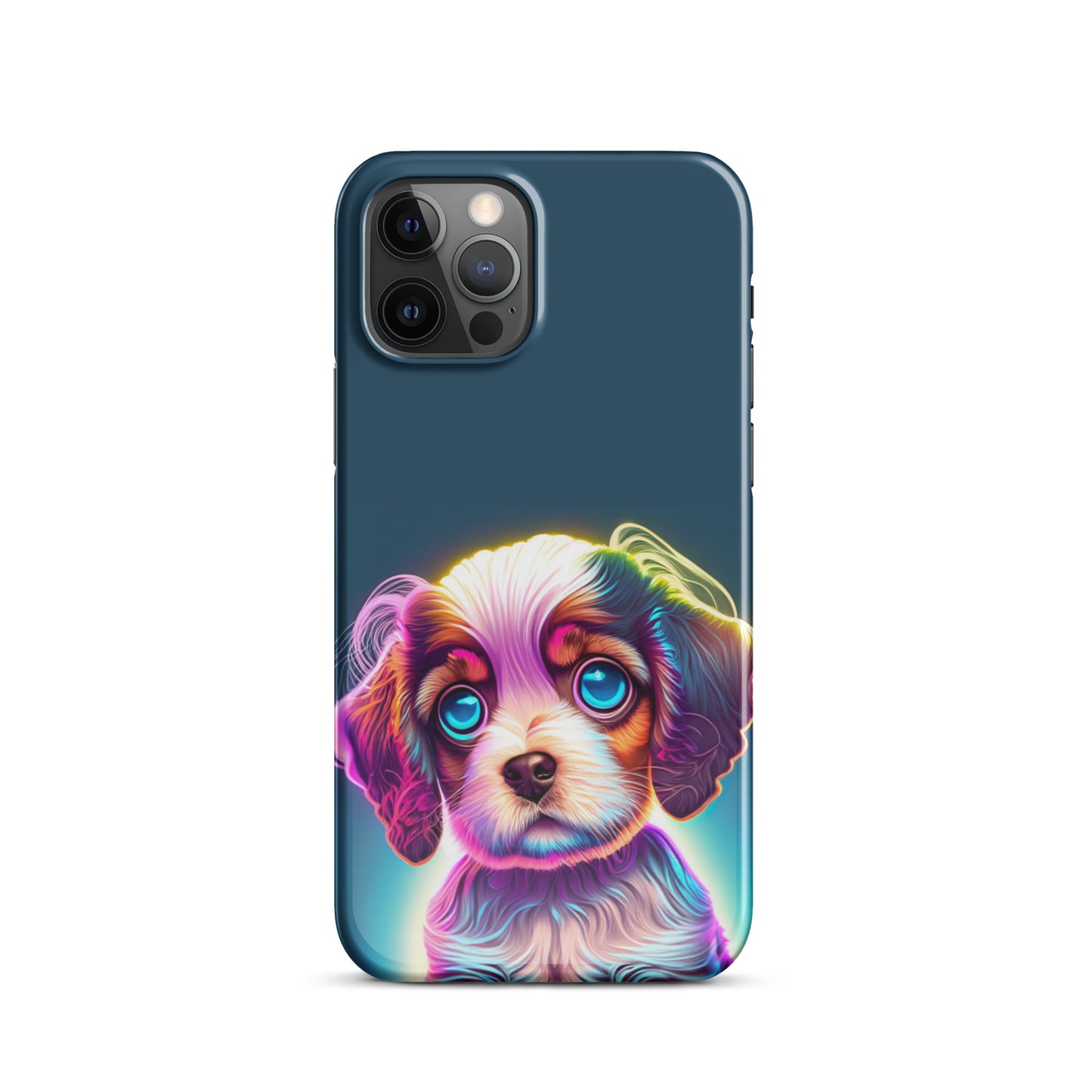 Snap case for iPhone® Cavelier King Charles Spaniel Neon